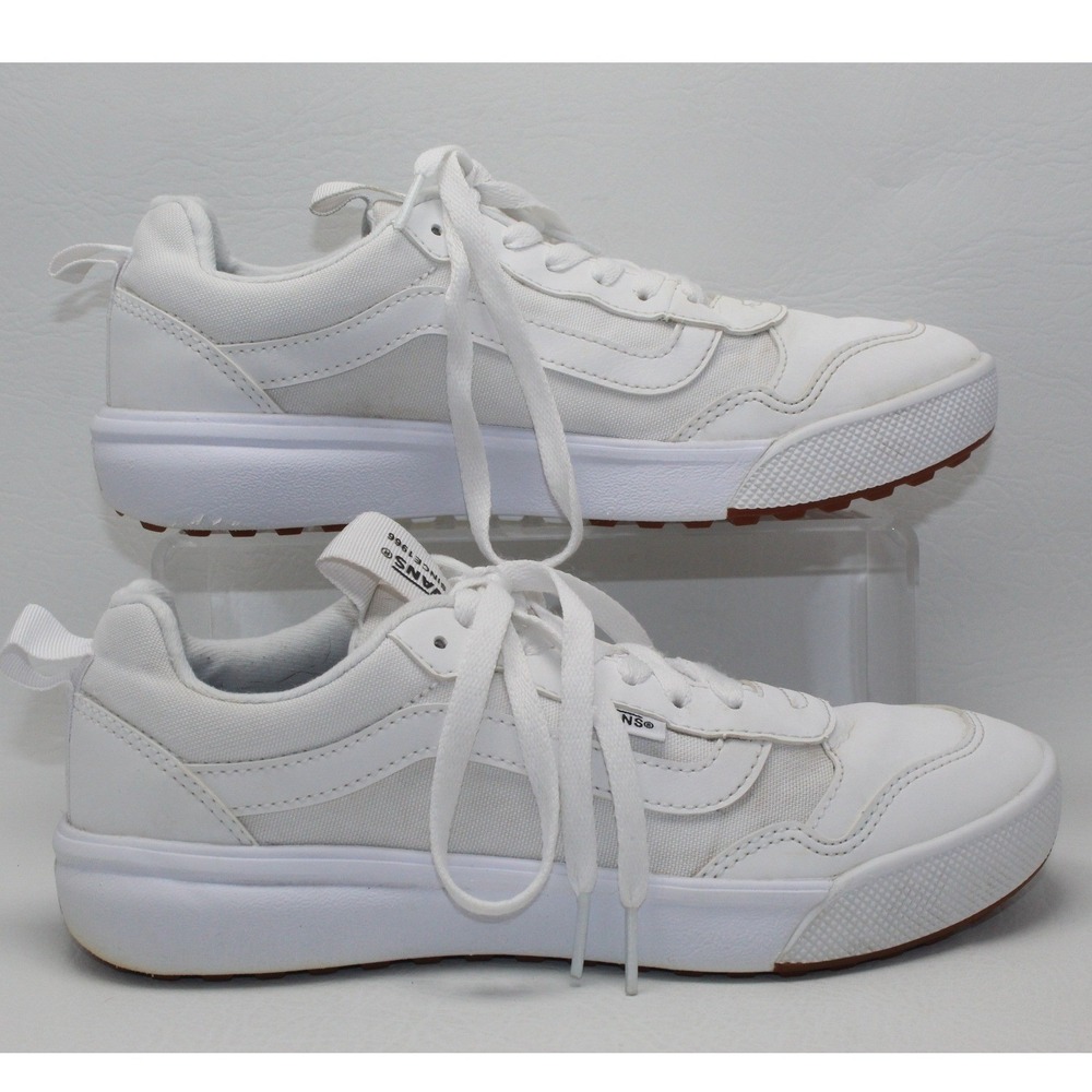 Vans UltraRange EXO True White Sneakers Womens Size 8 Low Top Shoes Gum Sole